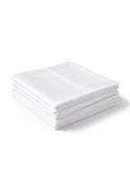 Hira Pure Elegance Luxury White Cotton Handkerchief Collection | Pack of 6