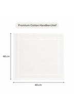 Hira Pure Elegance Luxury White Cotton Handkerchief Collection | Pack of 6