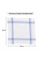 Hira Classic Colour Border Premium White Cotton Handkerchief Collection | Pack of 6