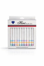 Hira Signature Pastel Luxe Cotton Handkerchief Collection | Pack of 12