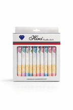 Hira Imperial Petals Premium Cotton Handkerchief Gift Collection | Pack of 12