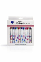 Hira Bloom Prestige Luxury Floral Cotton Handkerchief Collection | Pack of 12
