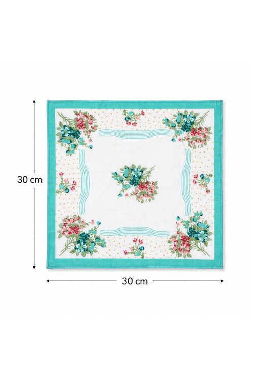 Hira Candy Pearl Premium Soft Cotton Handkerchief Collection | Pack of 12