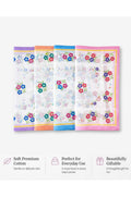 Hira Floral Symphony Luxury Cotton Handkerchief Gift Collection | Pack of 12