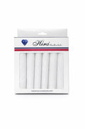Hira Pure Elegance Luxury White Cotton Handkerchief Collection | Pack of 6
