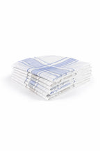 Hira Classic Colour Border Premium White Cotton Handkerchief Collection | Pack of 6