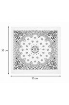 Hira Classic White Paisley Premium Cotton Bandana Collection | Pack of 6