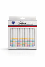 Hira Pastel Luxe Premium Soft Cotton Handkerchief Collection | Pack of 12